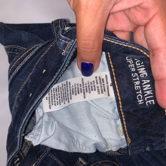 women's American Eagle Super Stretch capri Jegging ankle Jeans Size 4 Regular - Picture 2 of 7
